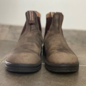 Rustic Brown Premium Leather Chelsea Blundstone Boots